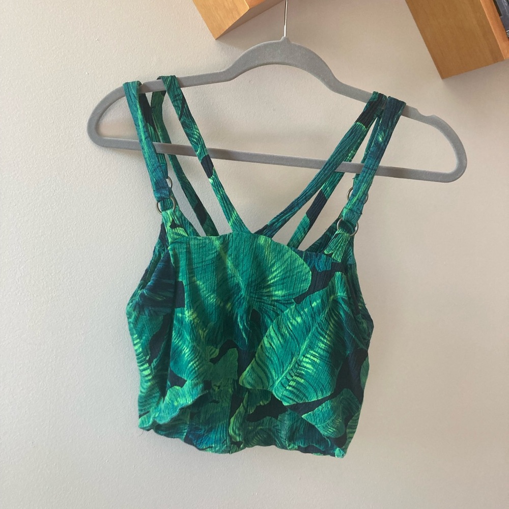 TopShop Tropical print crop top🌴🌺😎 - Picture 3 of 3